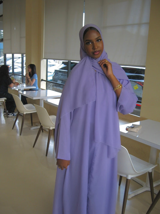 Lavender Pearl Abaya