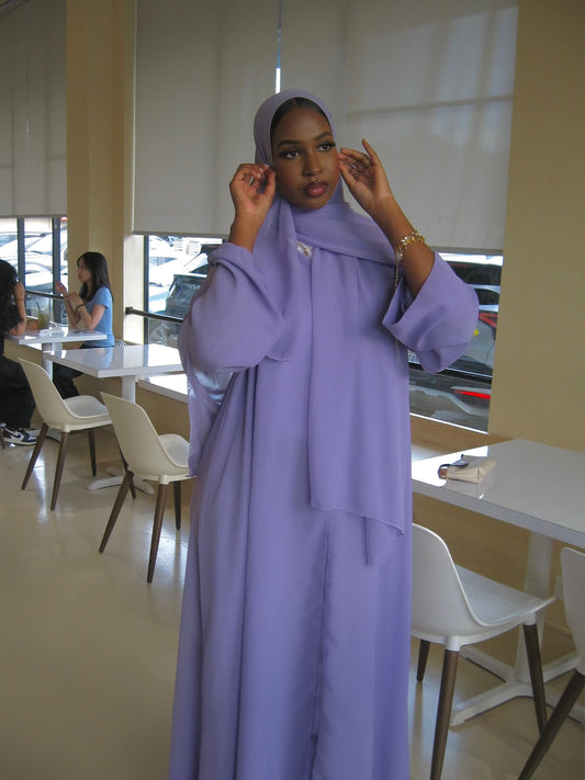 Lavender Pearl Abaya